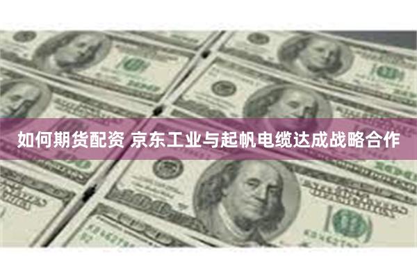 如何期货配资 京东工业与起帆电缆达成战略合作