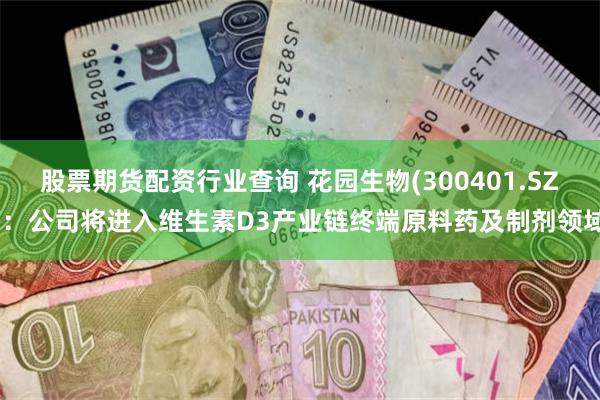 股票期货配资行业查询 花园生物(300401.SZ)：公司将进入维生素D3产业链终端原料药及制剂领域